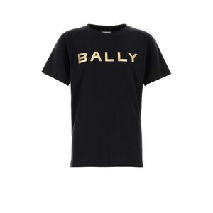 Bally Men Black Cotton T-Shirt